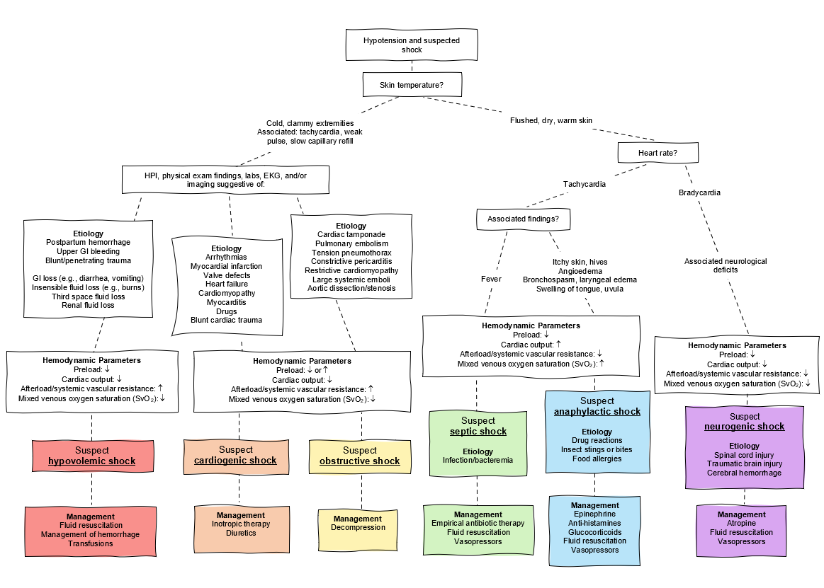 hypovolemic shock chart